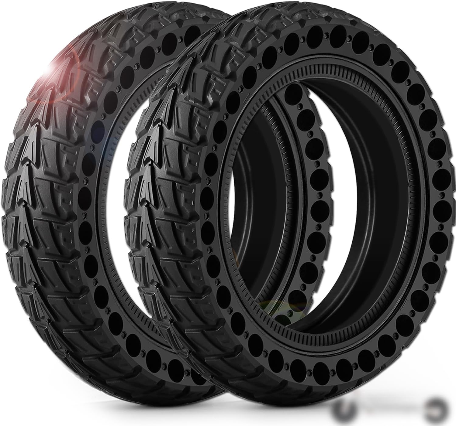 Monuary 2 Pack 50/75-6.1 Tubeless Scooter Tyres, 8 1/2 x2 Scooter Tires Compatible with Xiaomi M365/Pro 2/3/3 Lite, 8.5 Inches Solid Tyres for Gotrax GXL V2/XR/APEX, Puncture Proof