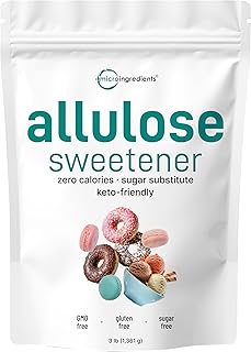 Allulose Sweetener, 3 Pounds (48 Ounces), Zero Calorie, Plant Based Sugar Alternative, No After Taste, Best for Coffee, Drinks, Tea, Cooking and Baking, Keto Diet and Vegan Friendly