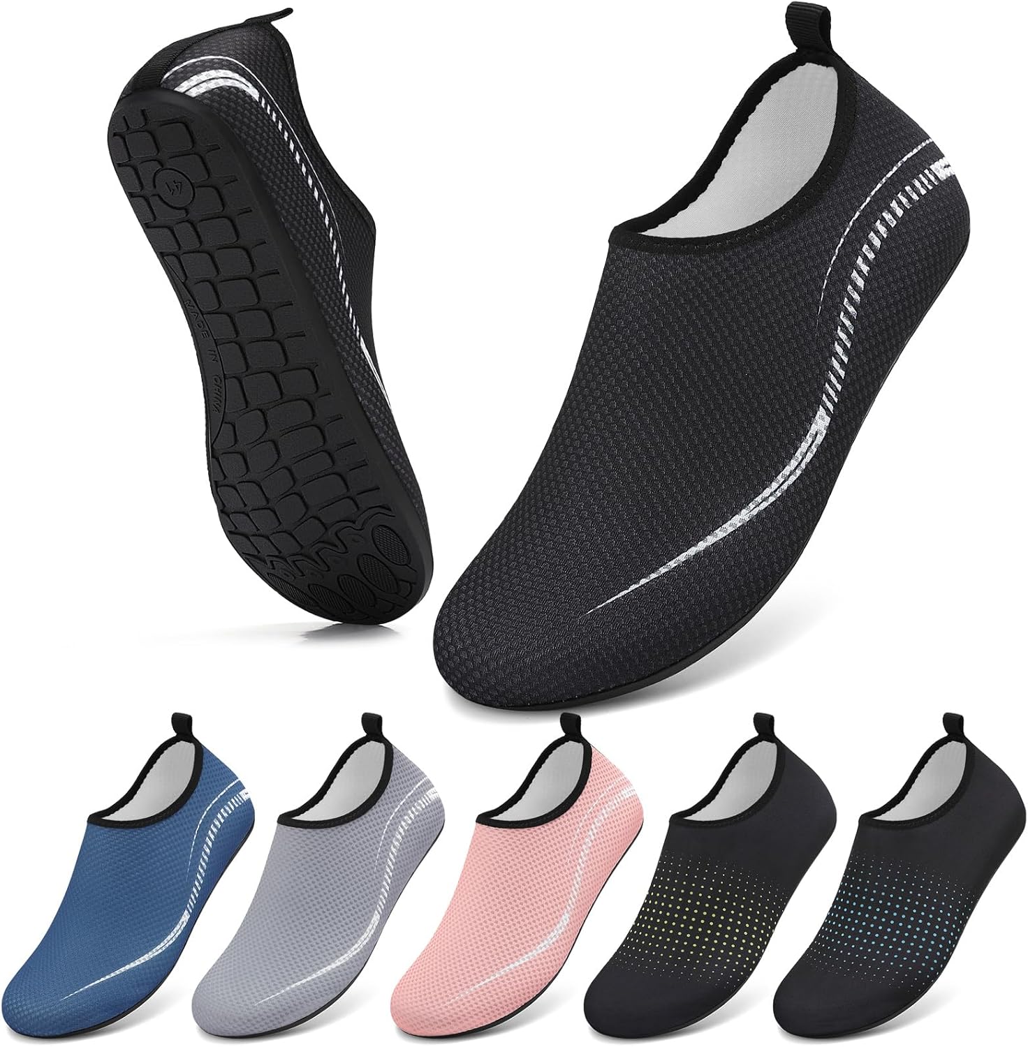 Water Shoes Beach Shoes for Women Men Swim Swimming Aqua Socks Barefoot Sea Pool Quick Dry Lightweight