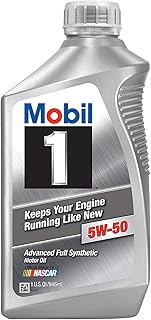 Mobil 1 106035 5W-50 Advanced Full Synthetic Motor Oil - 1 Quart (Pack of 6)