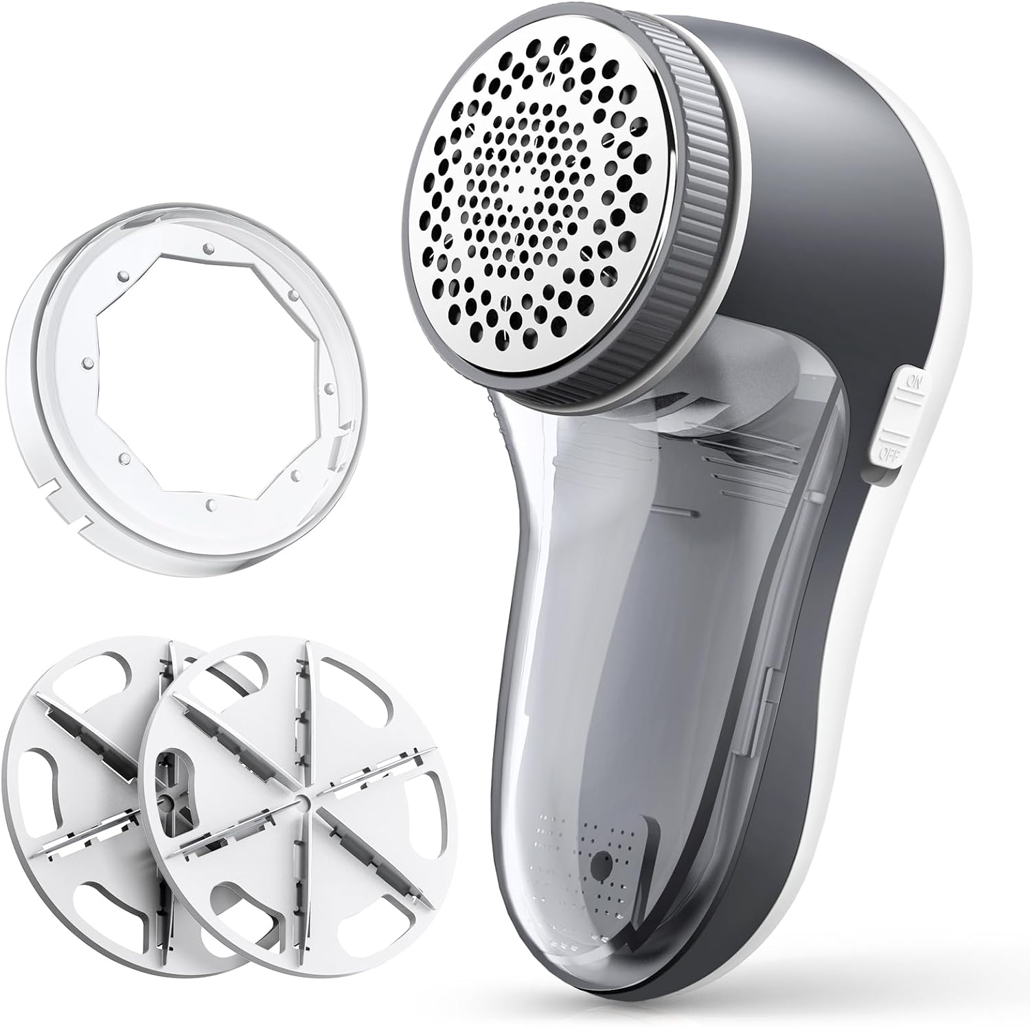 POPCHOSE Fabric Shaver, Lint Remover for Clothes, Electric Lint Shaver with 6-leaf Blades, Sweater Shavers to Remove Pilling for Clothing, Couch, Furniture, Fuzz, Lint Ball, Pillings, USB Rechargeable