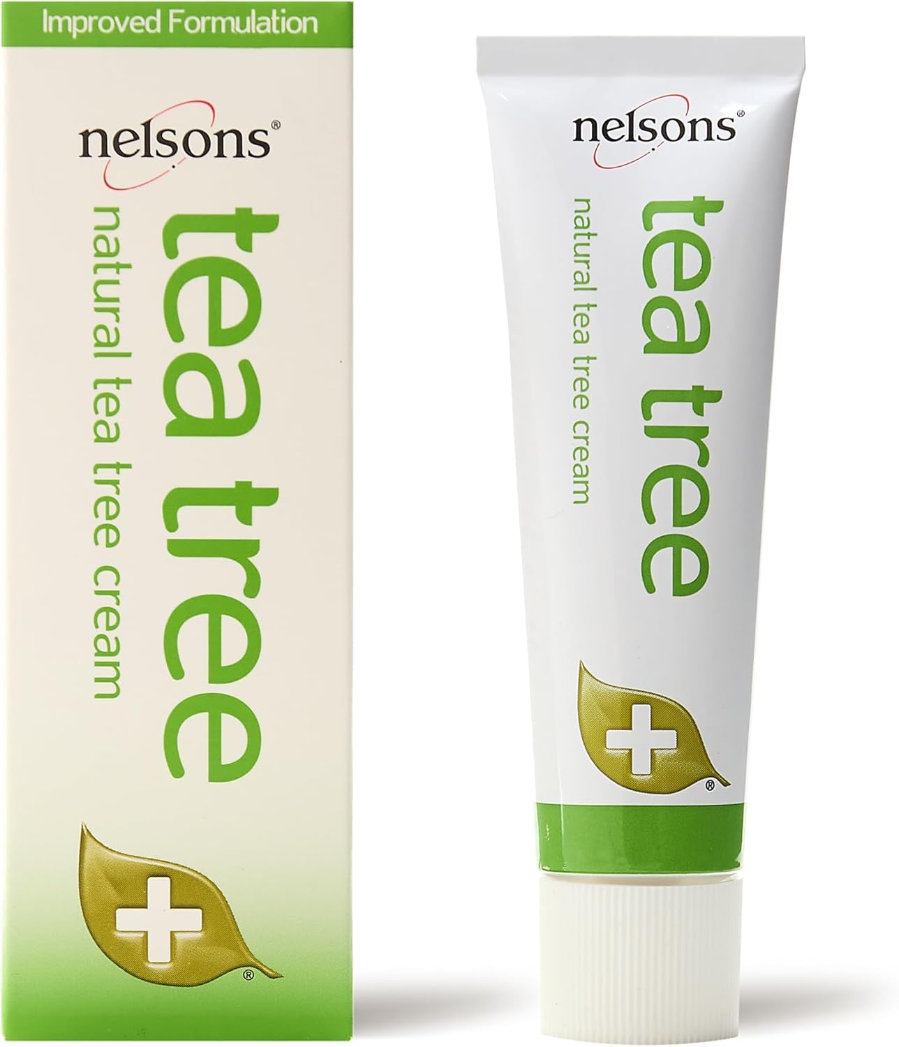 Nelsons Tea Tree Cream (30ml), Natural Face & Body Cream with Australian Tea Tree Oil for Skin, Widely Considered A Natural Antiseptic and Antifungal, Fragrance Free, Paraben Free