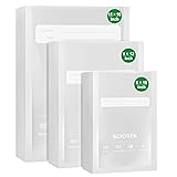 Kootek Vacuum Sealer Bags, 150 Gallon 11" x 16", Quart 8" x 12" and Pint 6" x 10" Vacuum Seal Bags for Food, Commercial Heavy Duty, BPA Free, Precut Food Vac Bag for Storage, Meal Prep or Sous Vide