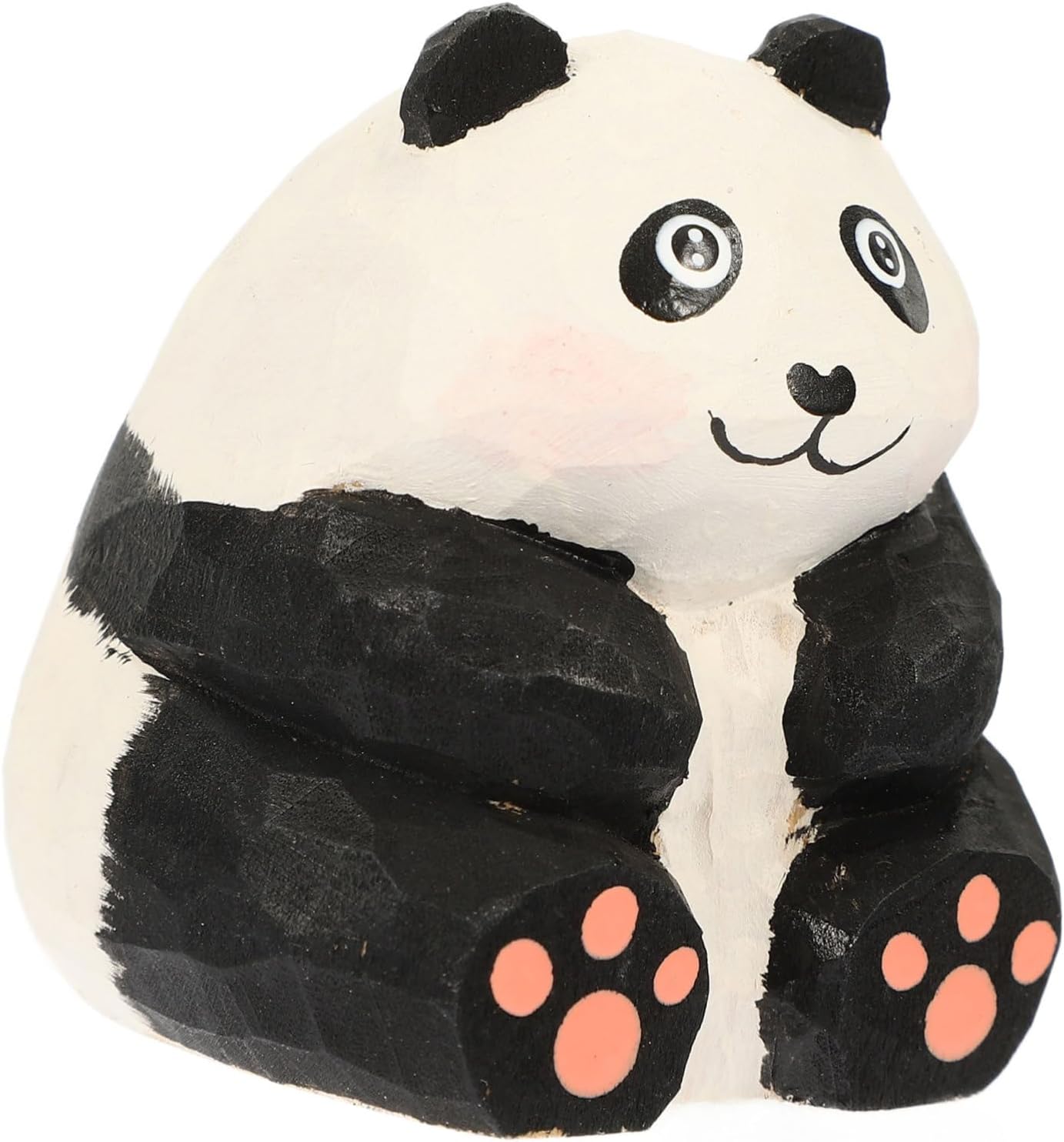 GRIRIW Wooden Panda Toy Desk Ornaments Figurine Statue Panda Decor for Shelf Home Decor Products