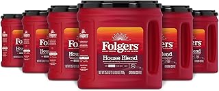 Folgers House Blend Medium Roast Ground Coffee, 25.9 Ounce (Pack of 6)