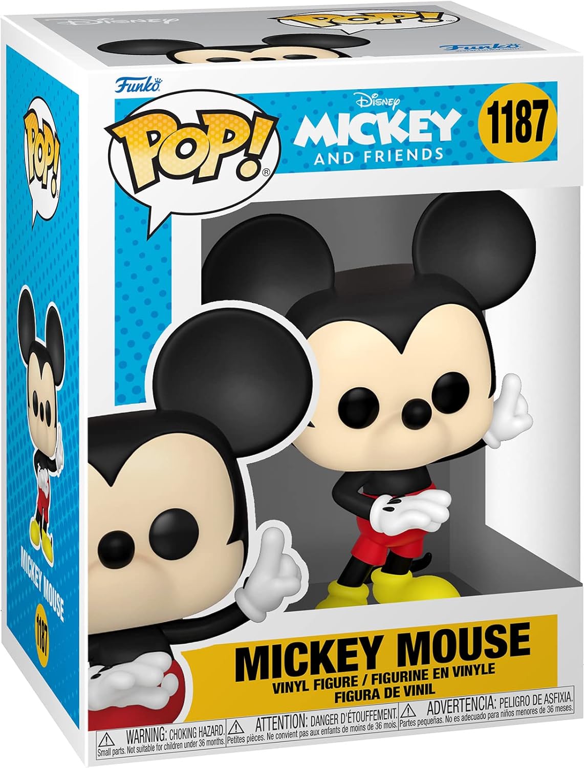 Funko Pop! Disney: Classics - Mickey Mouse - Collectable Vinyl Figure - Gift Idea - Official Merchandise - Toys for Kids & Adults - Movies Fans - Model Figure for Collectors and Display