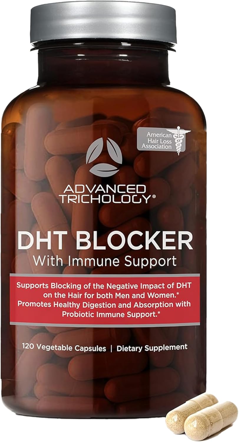 DHT BLOCKER - Hair Growth Supplement for Genetic Thinning for Men and Women | Approved* by American Hair Loss Association | Guaranteed, Backed by 20 Years of Experience in Hair Loss Treatment Clinics