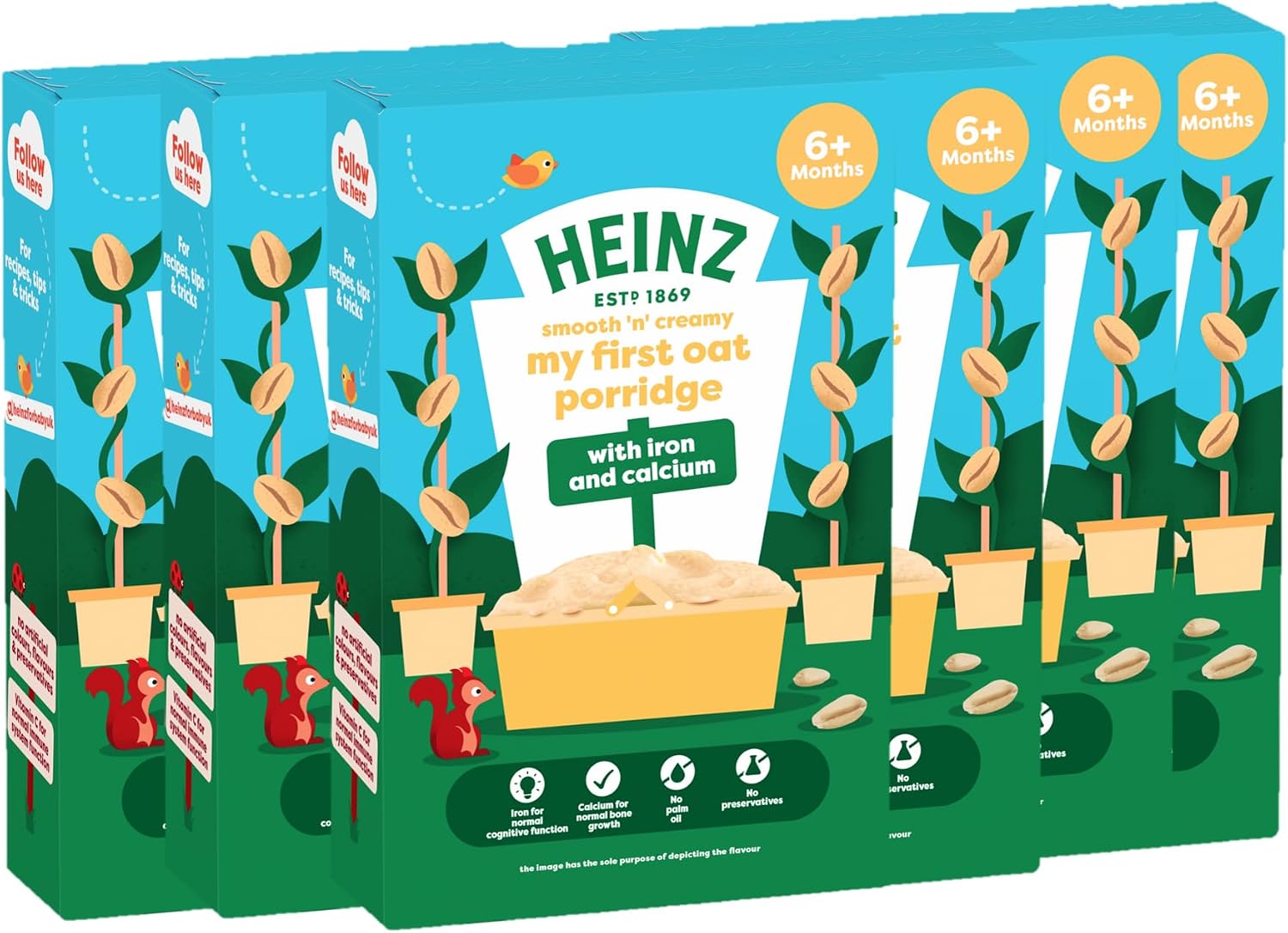 HEINZ Baby Food Oat Porridge 7x125g