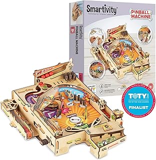 Smartivity Pinball Machine Toy for Kids Ages 8-14 Years old | Global Award Winning Arcade Game| Cool Birthday Gifts Ideas for Boys & Girls| DIY STEM Toys for 8,10,11,12,13,14I Wooden Engineering Games