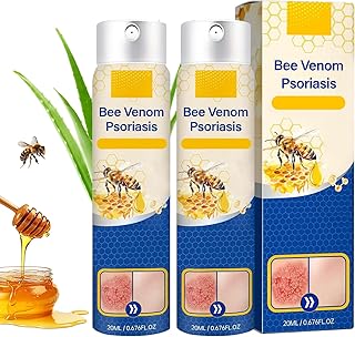2 PCS PsoriaHeal Bee Venom Psoriasis Treatment Spray, Psoriasis Relief Spray, Bee Venom Psoriasis Spray, Pure Natural Bee Venom Repair Spray, Bee Venom for All Skin Types