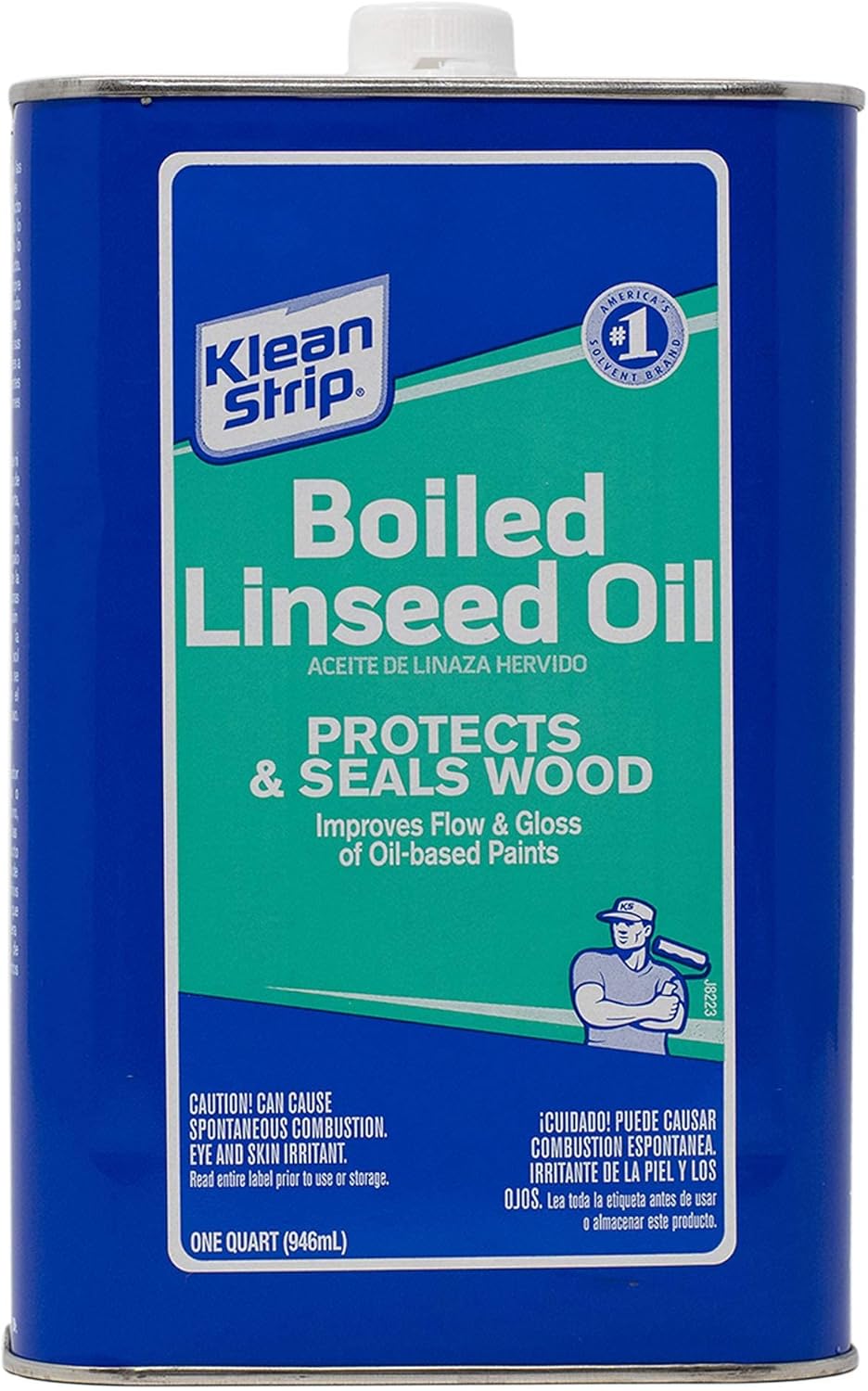 Codes QLO45 Manufacturer KleanStrip Boiled Linseed Oil 1 Quart Brand Klean-Strip Green - Pack of 4
