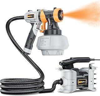 Upgraded Paint Sprayer - BATAVIA 700W HVLP High Power Spray Paint Gun with 6FT Air Hose, 4 Nozzles & 3 Patterns, Paint Sprayer for House Painting,Furniture,Cabinets,Fence,Walls,DIY Projects,etc