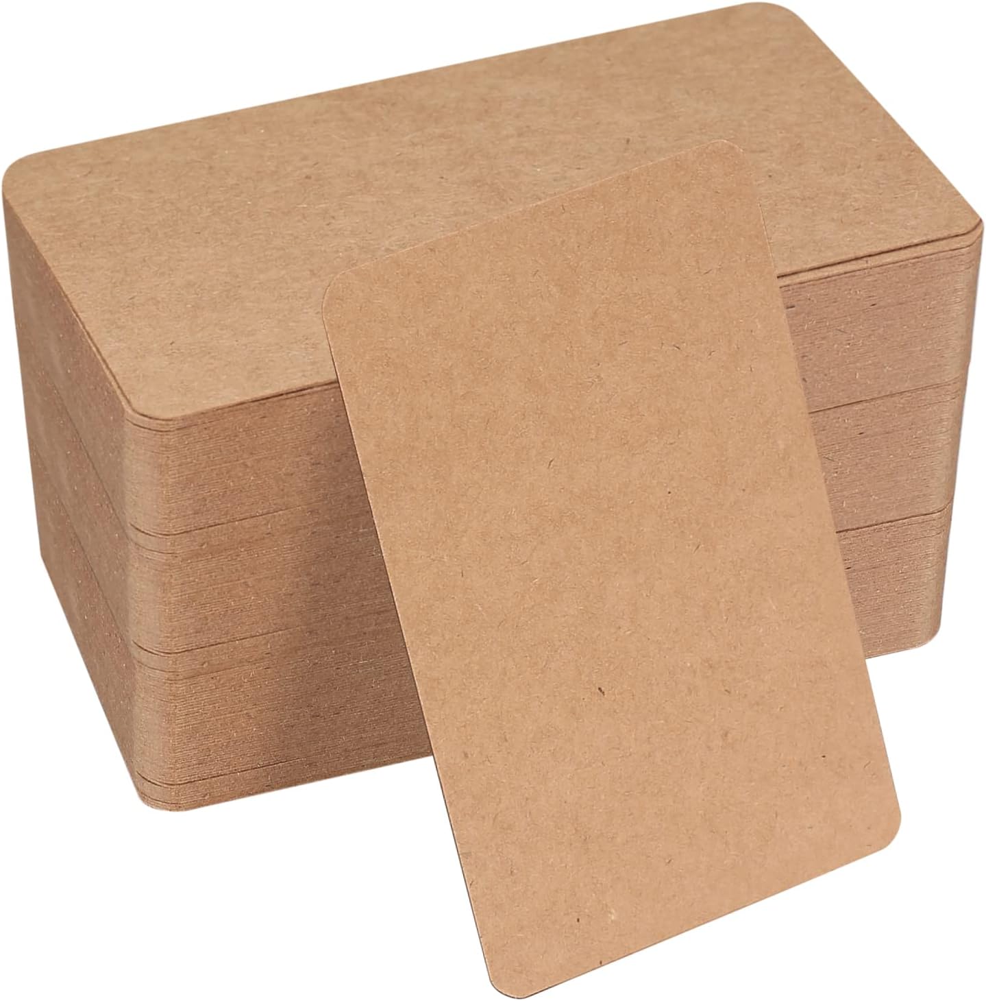 150 Pcs Blank Kraft Cards Paper, Brown Flash Cards Blank, Business Message Cards, Craft Words Cards Paper for DIY Card Making, Learning, Memory, Note, Gift Tags - 3.46 x 2.04 inch/8.8x5.2 cm