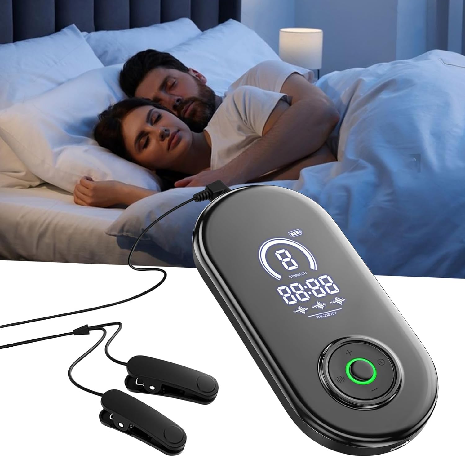 Roadtime Advanced Sleep Aid Device, 3 Modes,9 Setting Levels,Portable Vagus Nerve Stimulation Device with Ear Clipsfor Insomnia for Adults with Anxiety, Improve Deep Restful Sleep, USB Charging