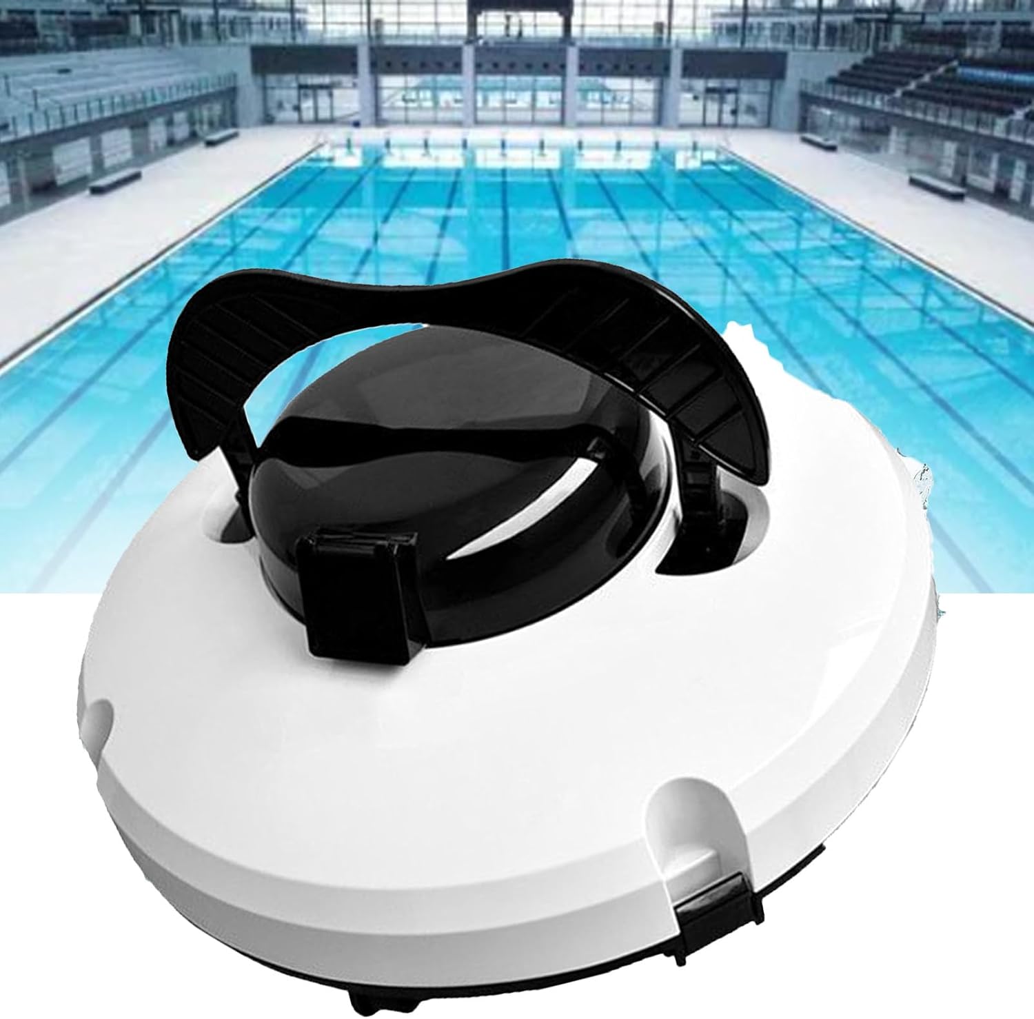 Automatic Pool Robot Cleaner, Cordless Pool Cleaning Robot with Battery, Swimming Pool Robot Vacuum Cleaner,Fully Automatic Pool Cleaning Robot, 180μm Filter Accuracy