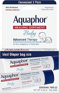 Aquaphor Baby Healing Ointment To-Go Pack - Advanced Therapy for Chapped Cheeks and Diaper Rash -2 Count(Pack of 1)