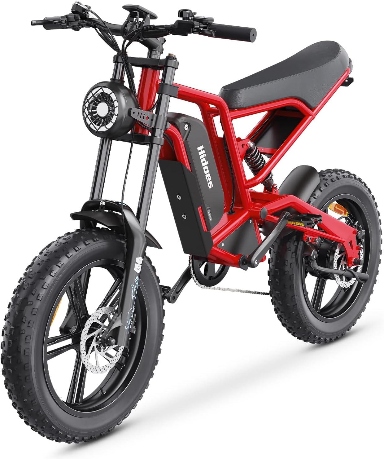 Ealirie Electric Bike 20 * 4" Fat Tire Range 40-80KM, Removable 15Ah Winter Snow Beach Hill Mountain Electric Bicycle, Dual Disc Brakes & Sextuple Suspension for Adults Teens b6 ebike
