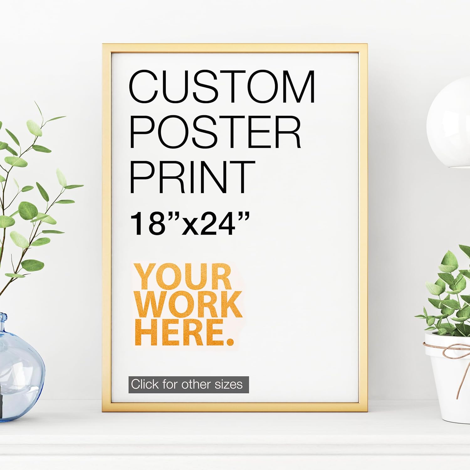 Pera Print Upload Your Image or Photo - Custom Personalized Photo to Poster Printing, Wall Art Prints (18 x 24 inches)