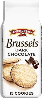 Pepperidge Farm Brussels Dark Chocolate, 15 Lace Cookies, 5.25 oz. Bag