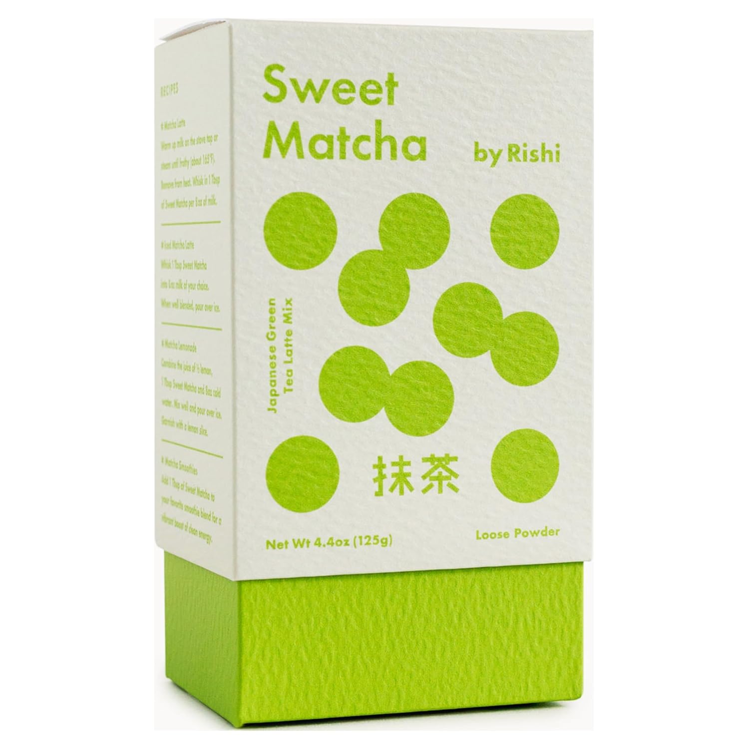 Rishi Tea Sweet Matcha - Organic Japanese Sweetened Green Tea Powder for Cafe-Quality Matcha Drinks, Hot or Iced - 4.4 Ounces (Pack of 1)