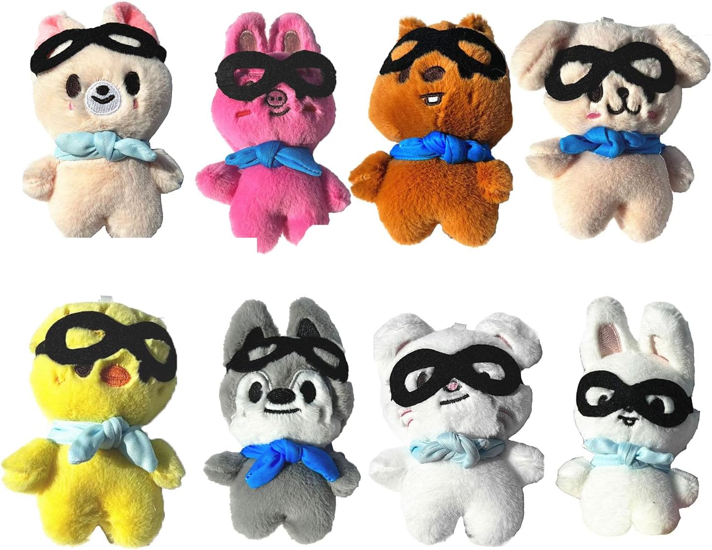 4 inch Kpop SKZ Plush Keychain Stuffed Animals Pendant Bag Accessories Birthday Decorations