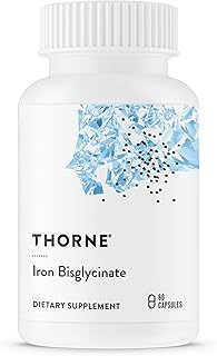 THORNE Iron Bisglycinate - 25 mg Iron Supplement for Enhanced Absorption Without Gastrointestinal Side Effects - NSF Certified for Sport - Gluten-Free - 60 Capsules