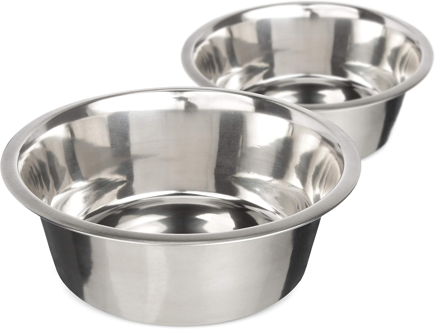 Neater Pet Brands 7 Cup (56 oz.) Stainless Steel Dog Bowls, Set of 2 Neater Feeder Replacement Bowls (M/L Express, Large Deluxe Models), Dog Food Bowl & Water Bowl, Dishwasher Safe Metal Dish for Dogs