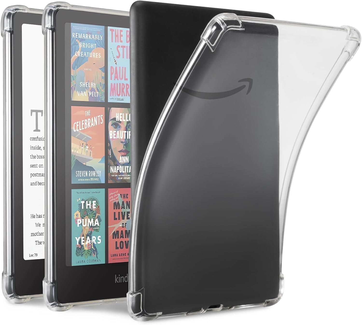 iDLEHANDS Clear Case for 7" All-New Kindle Paperwhite 12th Gen 2024 & Kindle Colorsoft Signature Edition (2024 Release) - Ultra Slim Soft TPU Transparent Cover & Lightweight, Clear