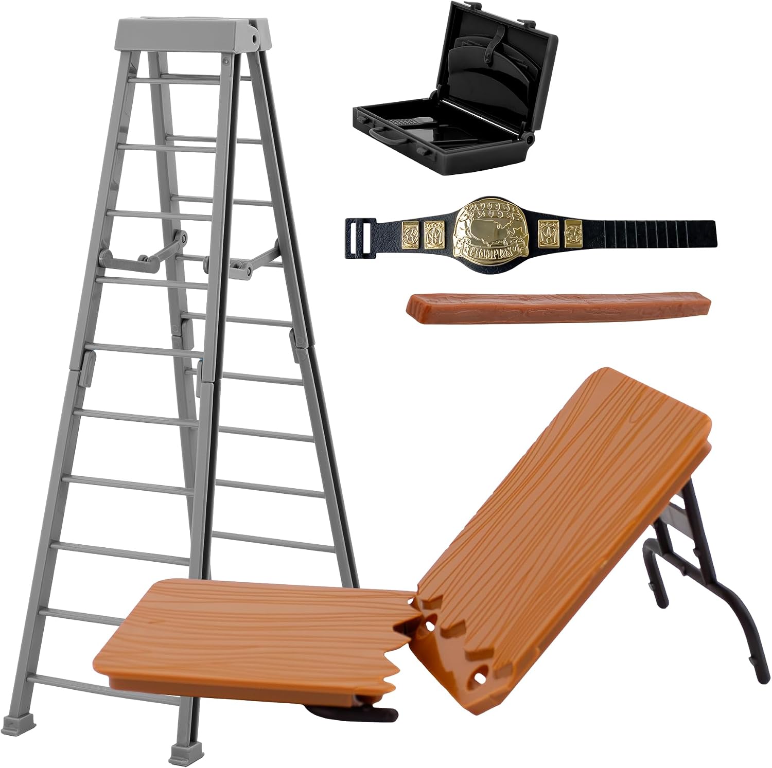 Grab The Cash & Belt 5 Piece Accessory Set for Wrestling Action Figures