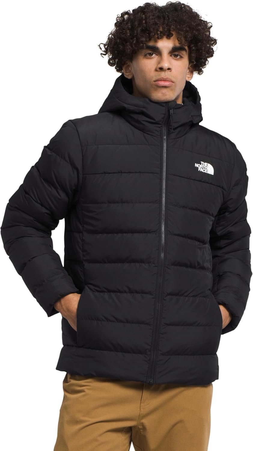 THE NORTH FACE Men's Aconcagua 3 Hooded Jacket | Insulated, Wind & Water Resistant, Attached 3 Piece Hood With Cinch Cord