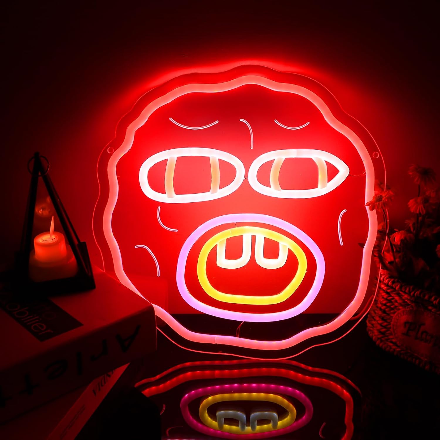 Tyler Funny Neon Signs for Wall Decor, Dimmable The Creator Cherry Neon Lights for Bedroom Decor, USB Power Music LED Neon Lights for Man Cave,Bar and Art Wall Decor