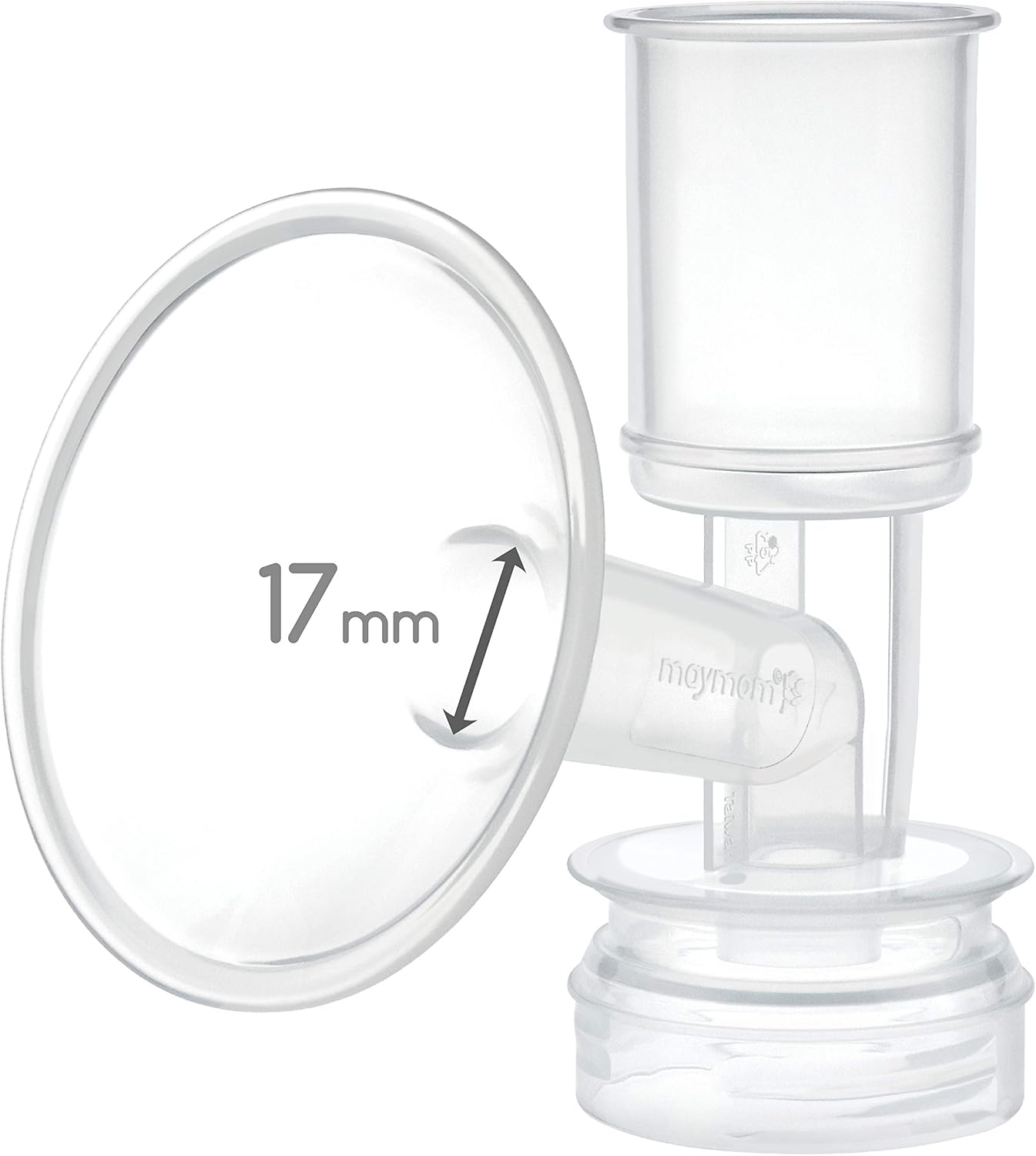 Maymom Breast Shield Flange Compatible with Ameda Breast Pumps Purely Yours, Finesse, NOT for Ameda MYA(17 mm, X-Small, 1-Piece)
