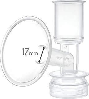 Maymom Breast Shield Flange Compatible with Ameda Breast Pumps Purely Yours, Finesse, NOT for Ameda MYA(17 mm, X-Small, 1-Piece)