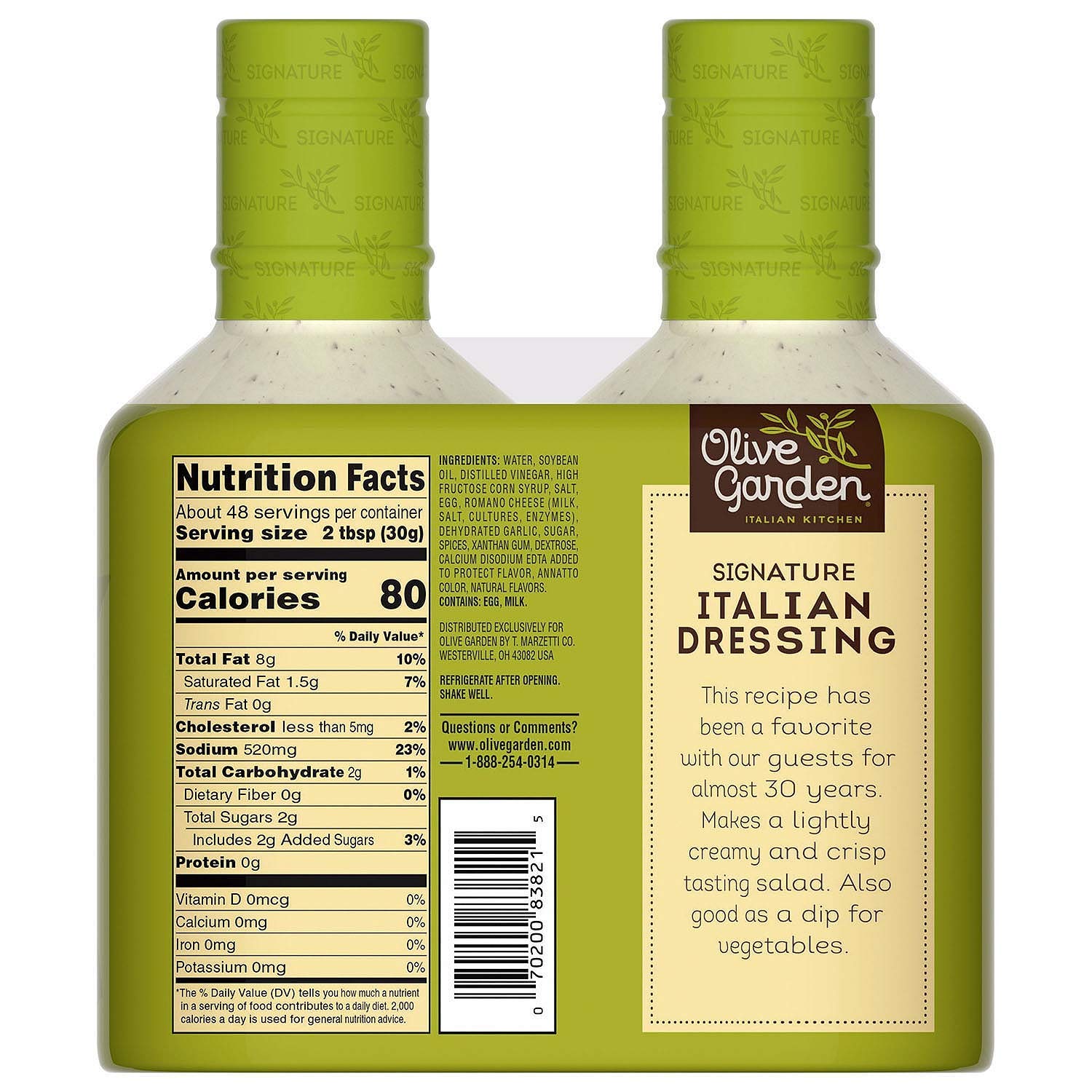 Olive Garden Signature Italian Dressing (24 Ounce bottle, 2 Count)