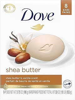 Dove Beauty Bar Soap Shea Butter, 8 Count