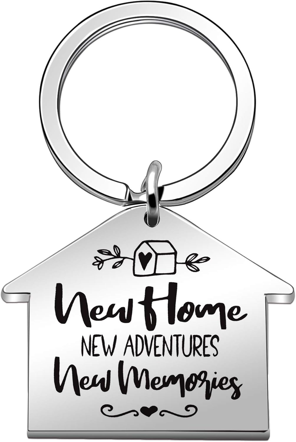 New Home Gifts New Home New Adventures New Memories Keyring Keychain Housewarming Gifts for Relatives and Friends