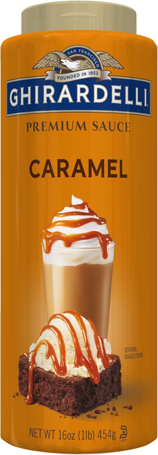 Ghirardelli Caramel Flavored Sauce Squeeze Bottle - 482 Gram Bottle