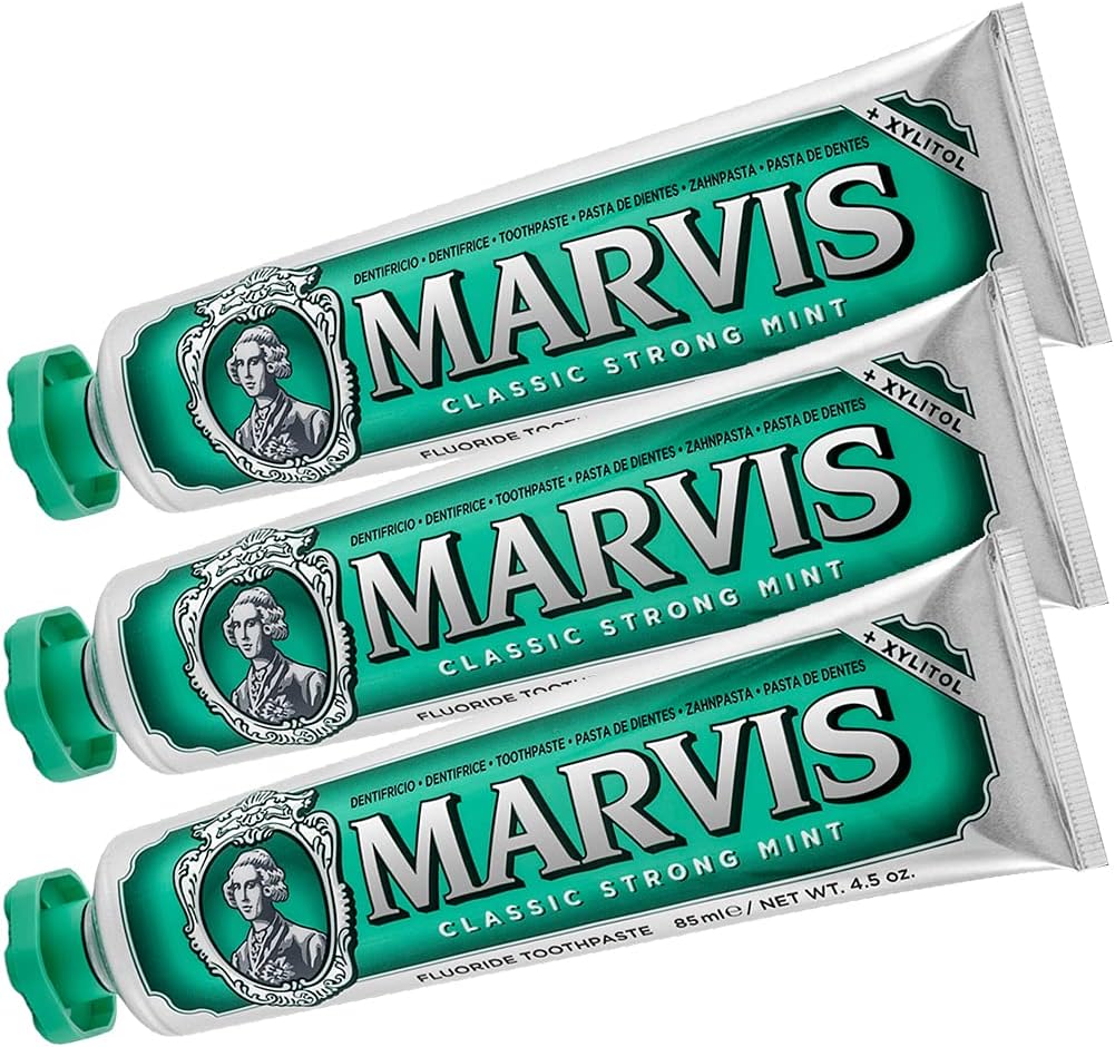 Marvis Toothpaste Classic Strong Mint 85ml, 3er Pack (3 x 85ml)