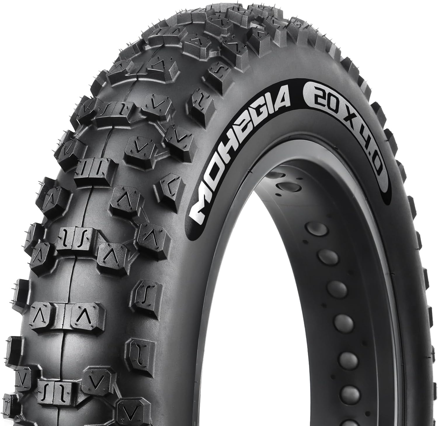 MOHEGIA Ebike Fat Tire: 20x4.0/26x4.0 Inch E-Bike Mountain Bicycle Tire Replacement,High-Performance and All-Terrain Folding Electric MTB Tire with Offroad or Trail Riding