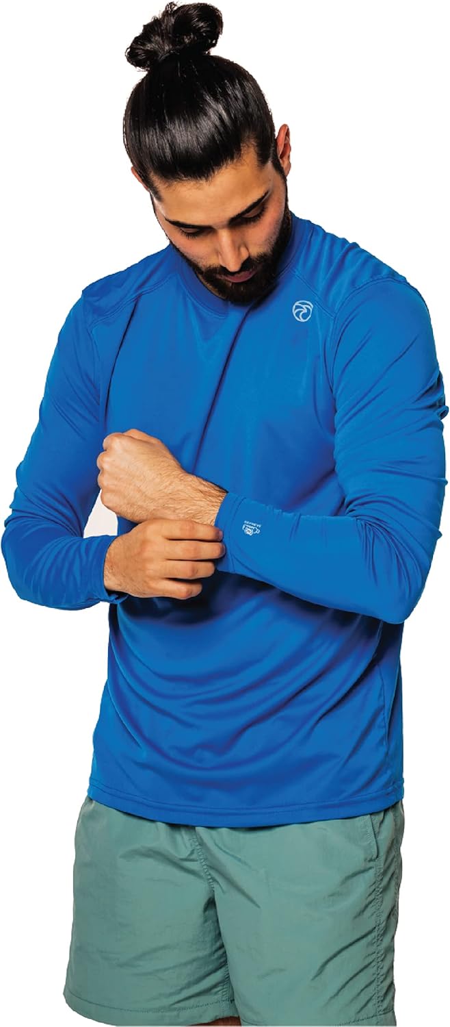Vapor Apparel Men's Repreve UPF 50+ UV Sun Protection Long Sleeve Performance T-Shirt for Outdoor Lifestyle & Sports