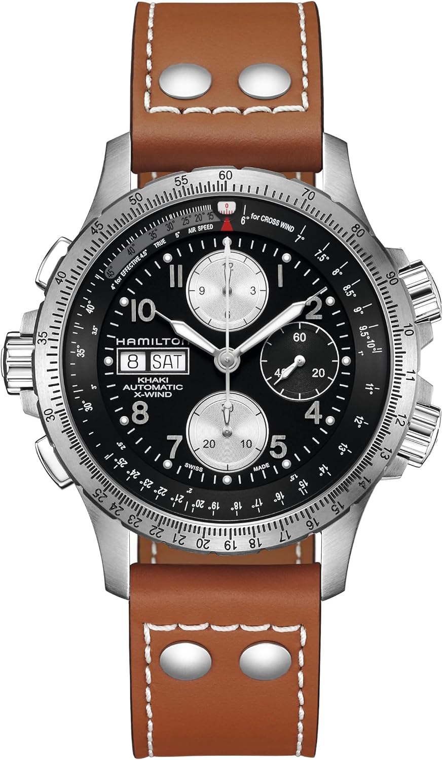 Hamilton Khaki Aviation Automatic Men's Watch, 44mm Stainless Steel Case