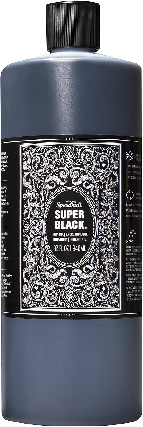 32 oz Super Black India Ink