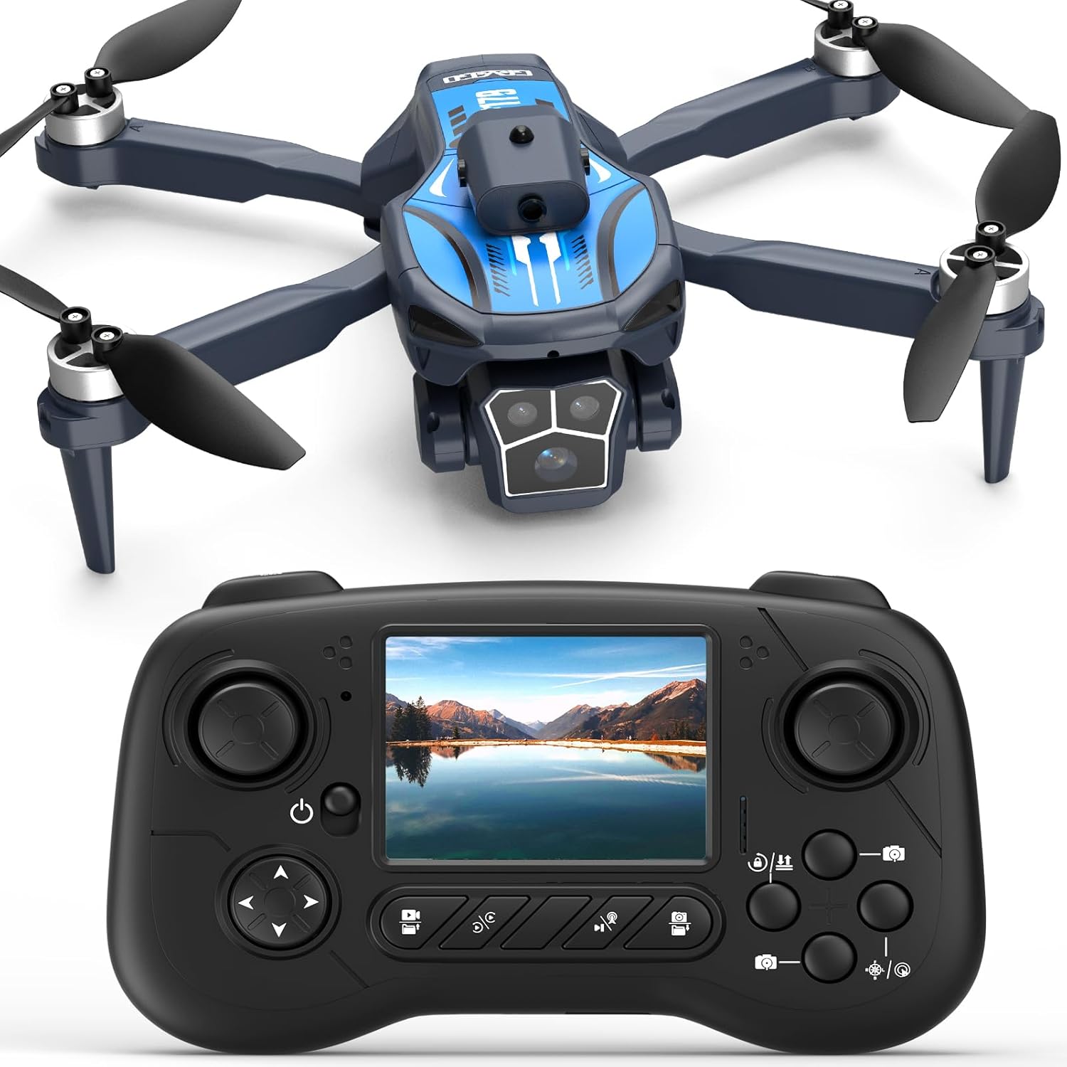 F179 Drone with 1080P Camera, Brushless Motors, Obstacle Avoidance & WIFI Control,Trajectory Flight, 3D Flip, Optical Flow Positioning, Electric 90° Lens, Quadcopter for Adults/Kids/Beginners