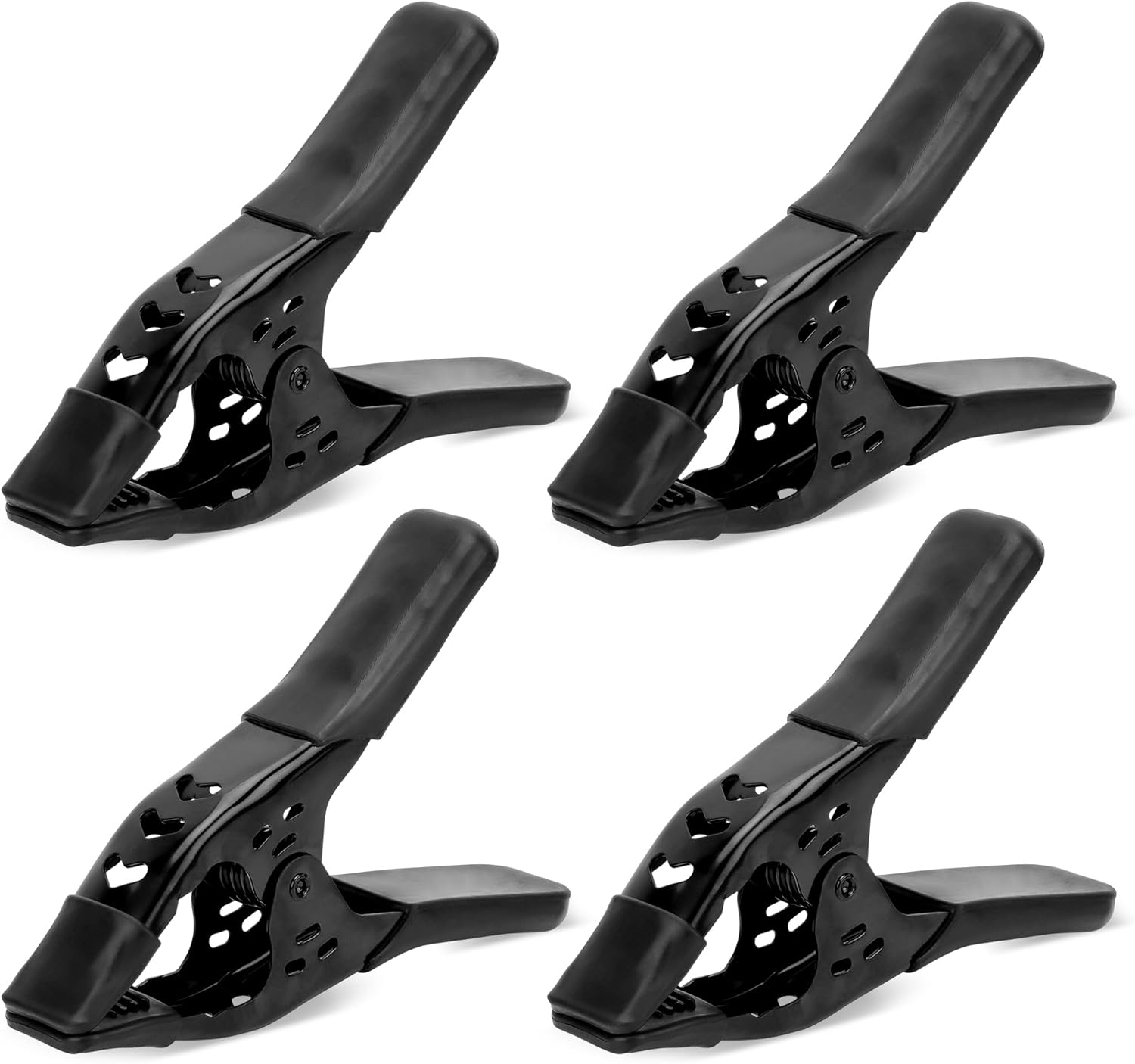Heavy Duty Metal Spring Clamps: 4-Piece for Woodworking Spring Clamps 6-inch Tarp Clamps Heavy Duty Clips Spring Clips Metal Clamp for Pool Cover Backdrop Stand Clamps