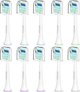 Replacement Toothbrush Heads for Philips Sonicare Replacement Heads, Electric Replacement Brush Head Compatible with Phillips Sonicare Electric Toothbrush, for Philips Sonic Care Brush,10 Pack