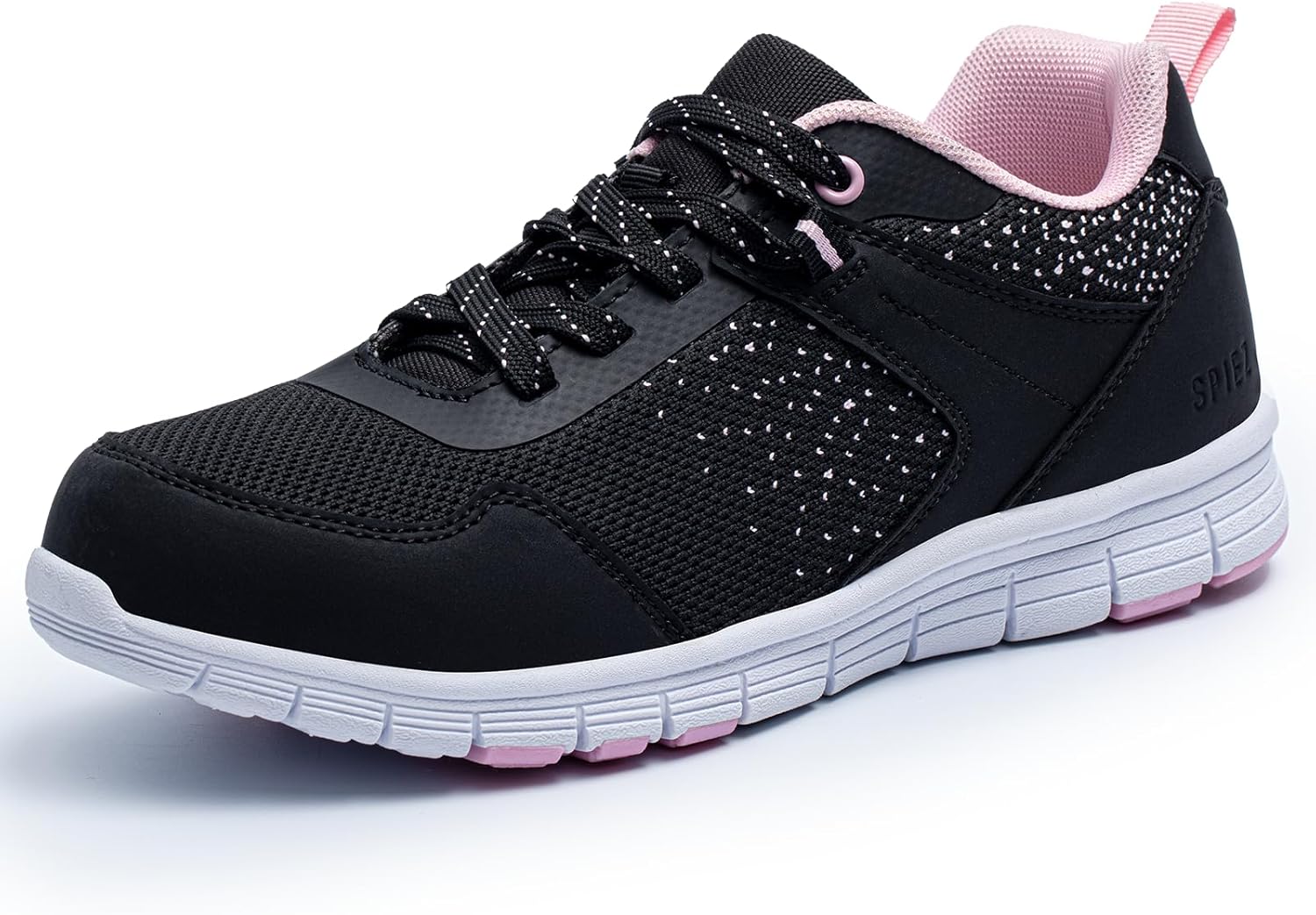 SPIEZ Lightweight Women Safety Shoes with Puncture Proof Midsoles, Non Slip Work Trainers Ladies, Breathable Fashion Sneakers for Daily Life