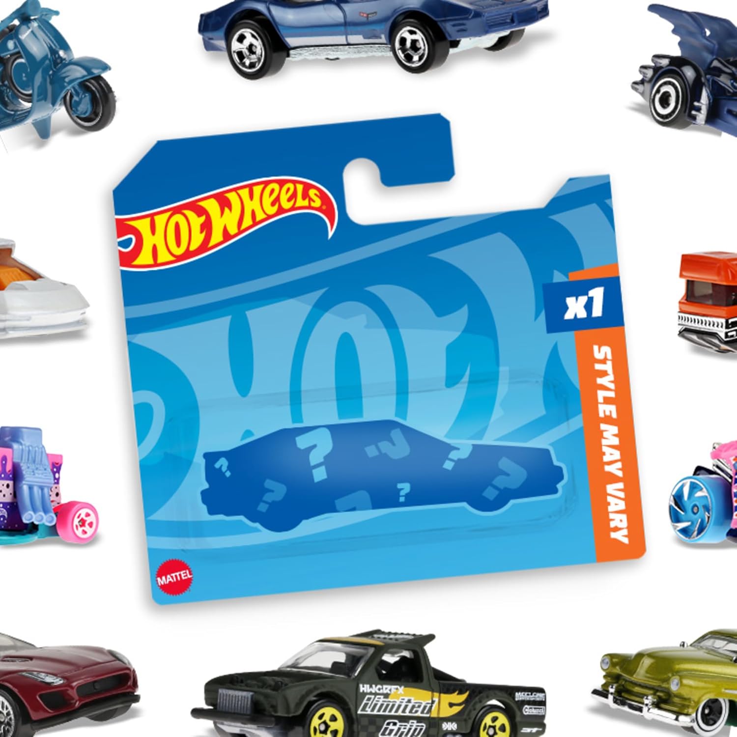 Hot Wheels Basic Car, 1:64 Scale Hot Wheels Car for Kids & Collectors, Modern & Classic Vehicles for Play or Display, Plastic & Die-Cast Toy Cars, 05785
