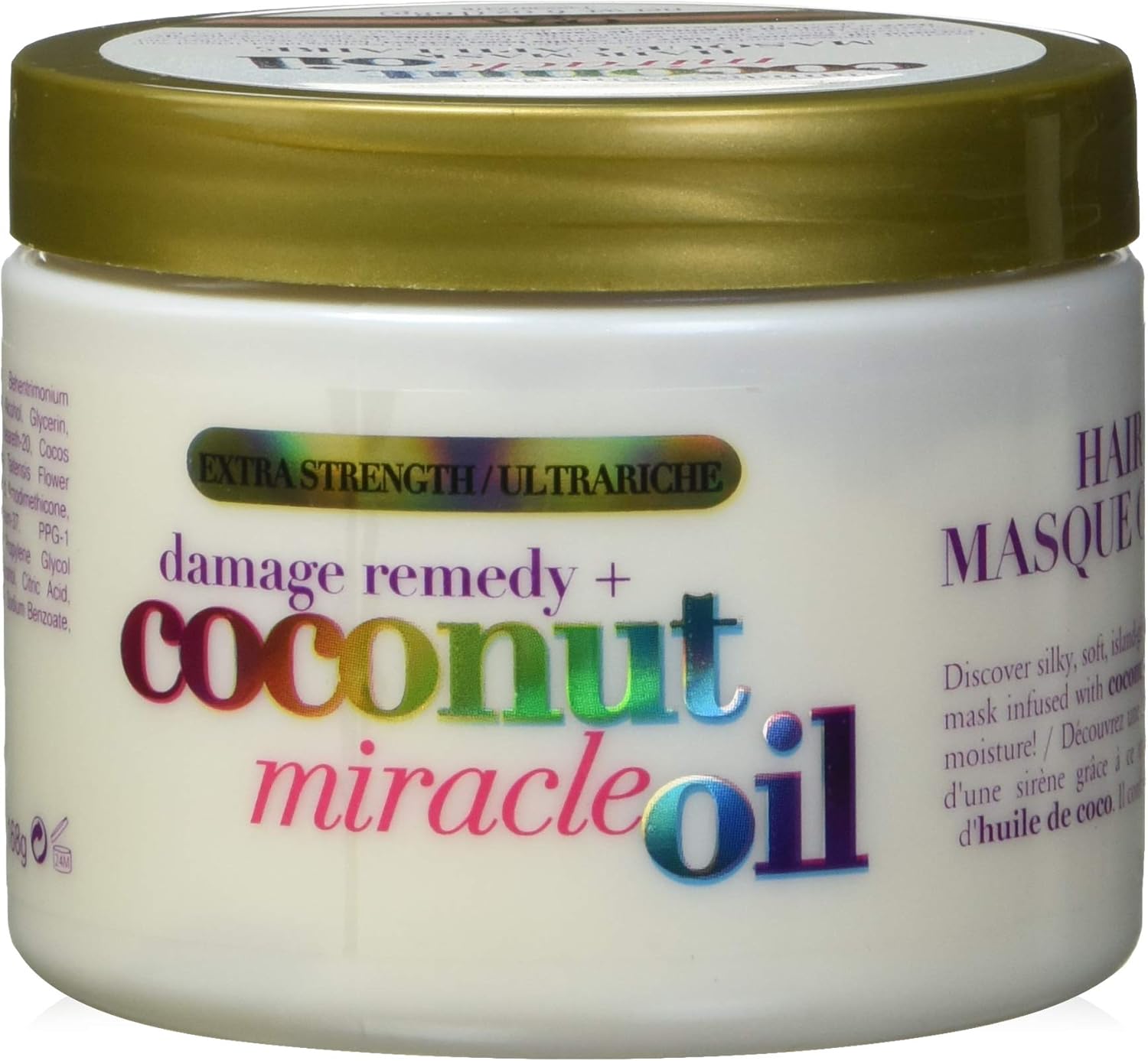OGX Coconut Miracle Oil Hair Mask for Damaged Hair, 168g