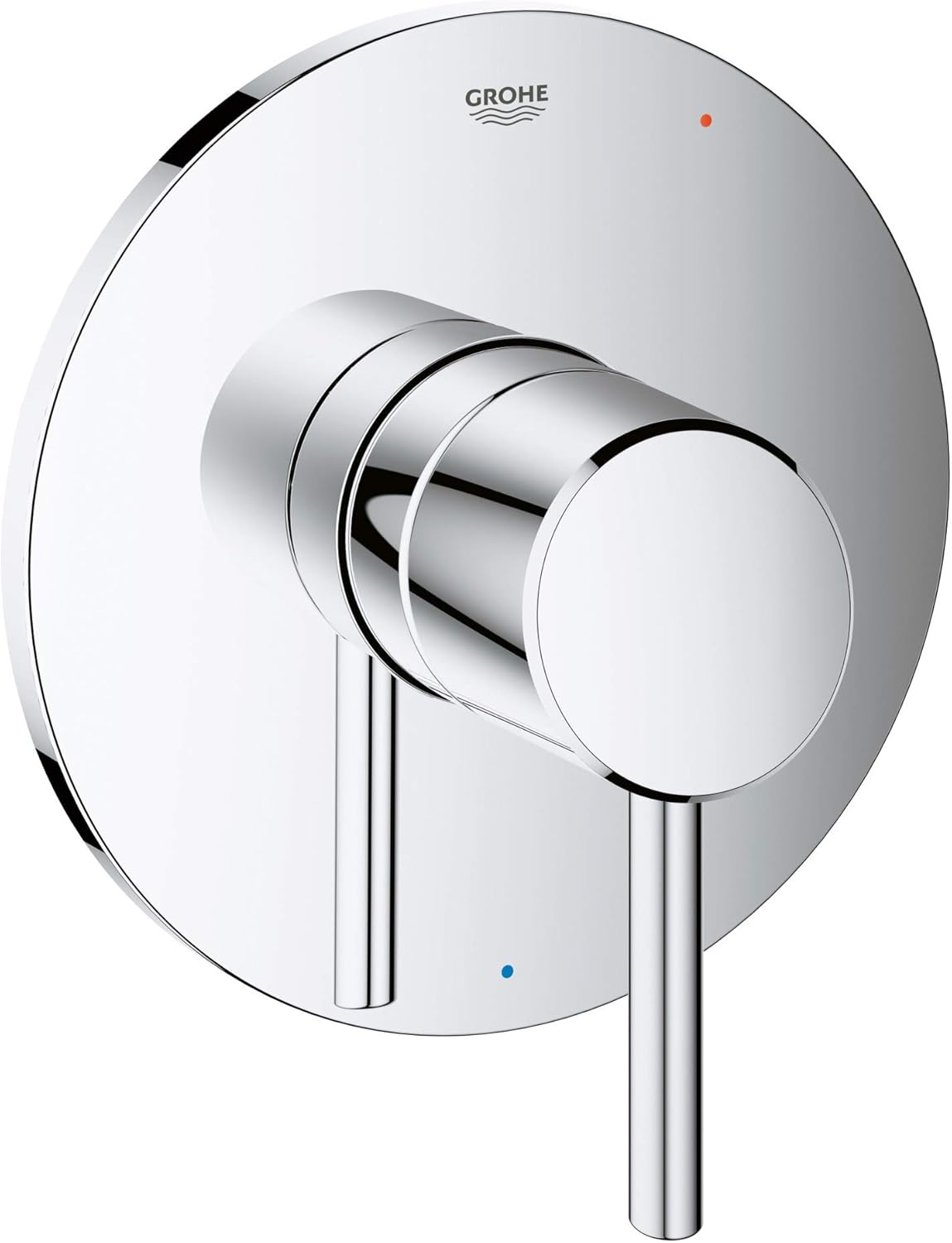 GROHE 14468000 Concetto Shower Valve Trim Kit with Pressure Balance Cartridge, Starlight Chrome
