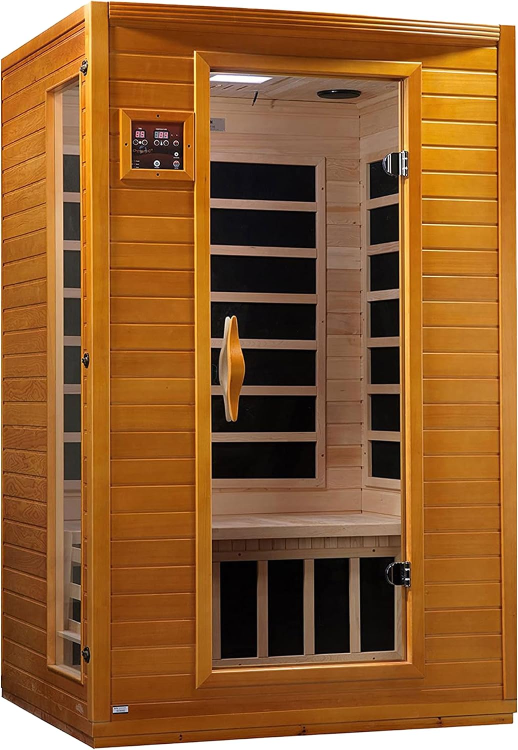 DYNAMIC SAUNAS Andora 2-Person Infrared Sauna with Red Light Therapy
